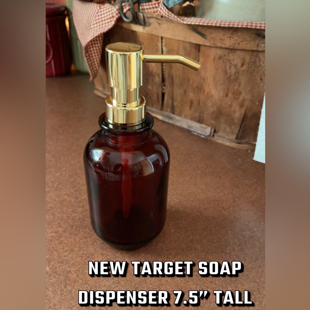 Target Gold and Brown Soap Dispenser
